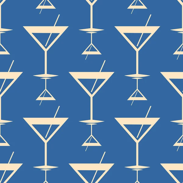 Modèle Cocktails Tropicaux Illustration Vectorielle Transparente Colorée — Image vectorielle