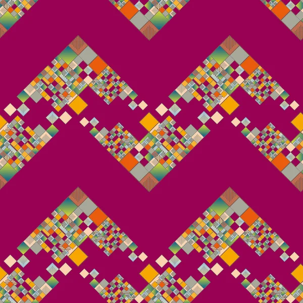 Mosaik Vektorillustration Von Würfeln Und Quadraten — Stockvektor