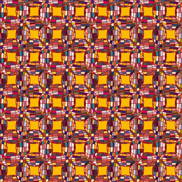 Abstraktes Kaleidoskopmuster Mit Bunten Mosaikkugeln — Stockvektor