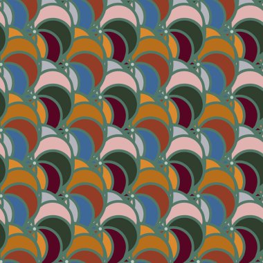 soyut geometrik renk desenli vektör çizimi