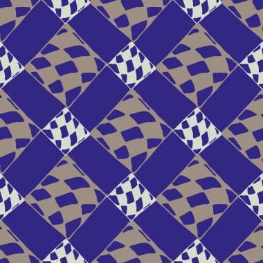 Soyut renkli geometrik Dikişsiz kareli desen arka planı için.