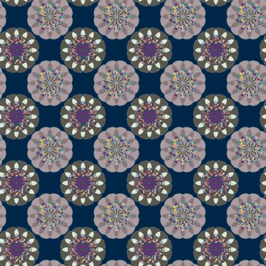  soyut çiçek geometrik Dikişsiz desen arka planı için