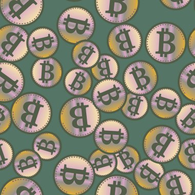 kesintisiz iş zemin bitcoins para ile desenli