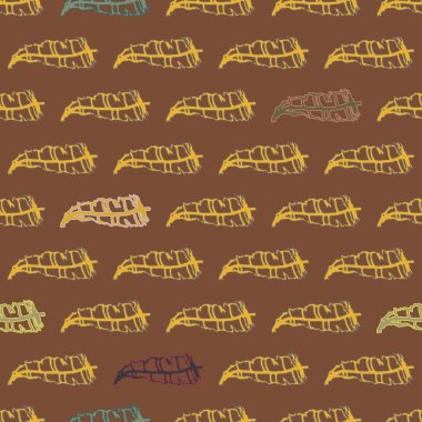 Memphis tarzı zemin ağaç yaprakları 