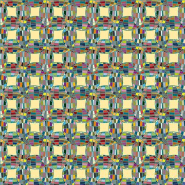 Soyut kaleydoskop desen renkli mozaik küre ile