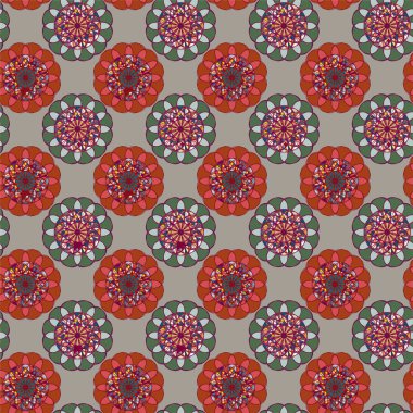  soyut çiçek geometrik Dikişsiz desen arka planı için