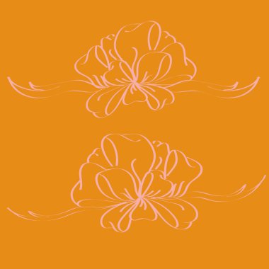 Yay ve şerit vektör karikatür çizimi