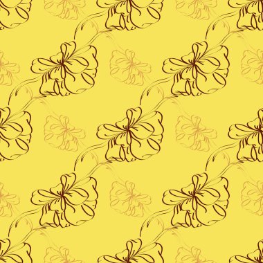 Renkli Yay ve kurdeleler sorunsuz desenli arka.