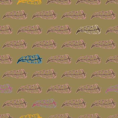 Memphis tarzı zemin ağaç yaprakları 