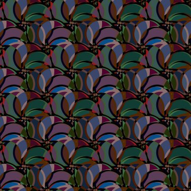 soyut geometrik renk desenli vektör çizimi