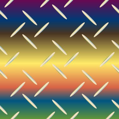 parlayan oluklu demir doku, paslanmaz çelik desen, vektör çizim 