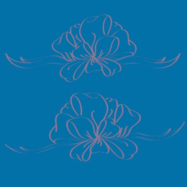 Yay ve şerit vektör karikatür çizimi