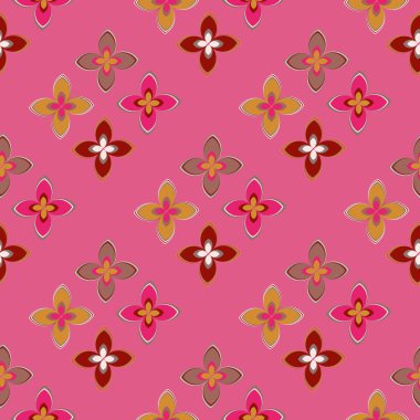  soyut çiçek geometrik Dikişsiz desen arka planı için