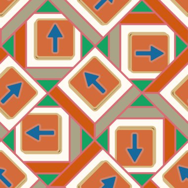 Kot düğmeleri Dikişsiz desen vektör çizim ile 