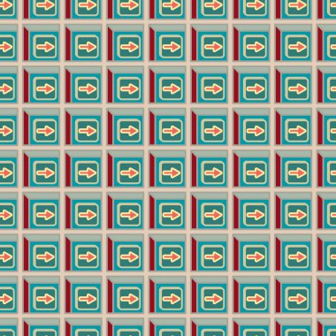 Kot düğmeleri Dikişsiz desen vektör çizim ile 