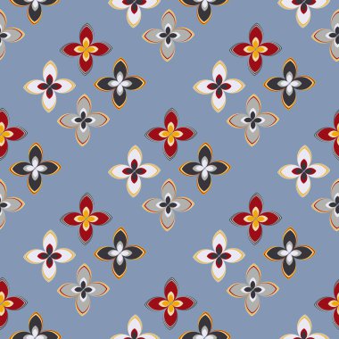  soyut çiçek geometrik Dikişsiz desen arka planı için