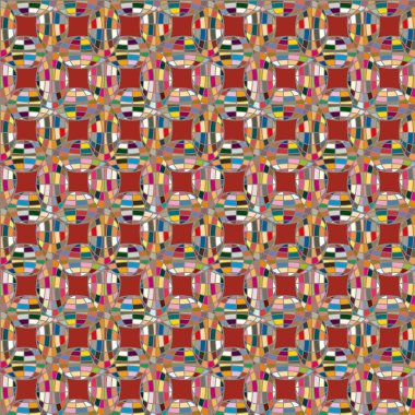 Soyut kaleydoskop desen renkli mozaik küre ile