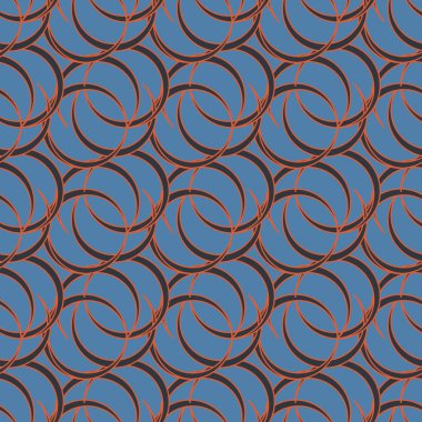 vektör çizim arka planı için daireler ile seamless modeli   