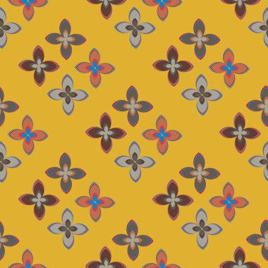  soyut çiçek geometrik Dikişsiz desen arka planı için