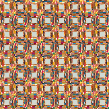 Soyut kaleydoskop desen renkli mozaik küre ile