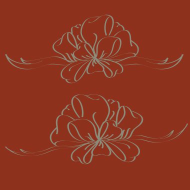 Yay ve şerit vektör karikatür çizimi