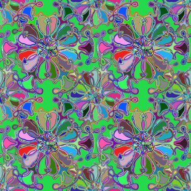 Soyut kaleydoskop renkli Dikişsiz desen arka planı için. 