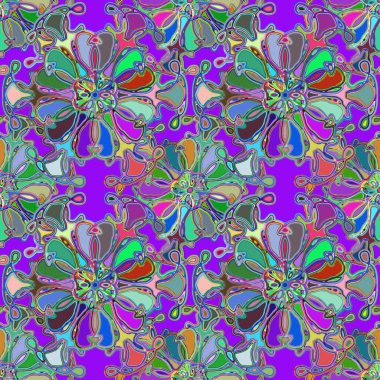 Soyut kaleydoskop renkli Dikişsiz desen arka planı için. 