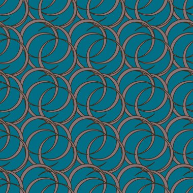 vektör çizim arka planı için daireler ile seamless modeli   