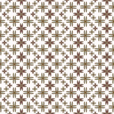 Çiçekler, vektör çizim ile çok renkli geometrik seamless modeli 