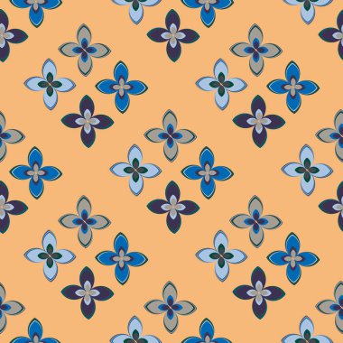  soyut çiçek geometrik Dikişsiz desen arka planı için