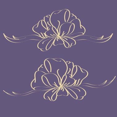 Yay ve şerit vektör karikatür çizimi