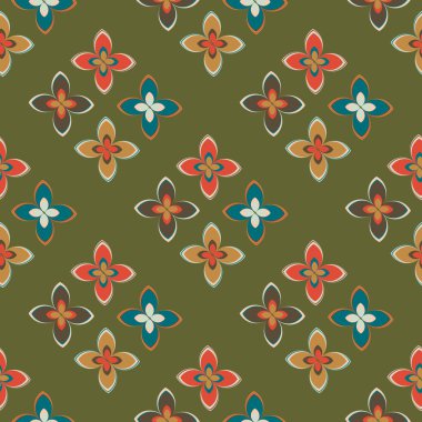  soyut çiçek geometrik Dikişsiz desen arka planı için