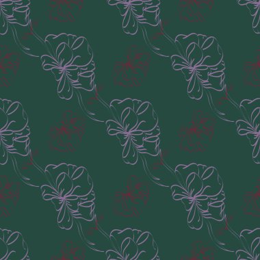 Renkli Yay ve kurdeleler sorunsuz desenli arka.