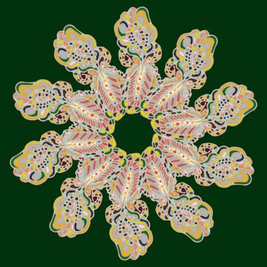 Stil zentangle yeni simetrik mandala doodle ile sanat esin kaynağı oldu. Duvar kağıdı, desen dolgularını, web sayfaları, yüzey dokuları için dekoratif nesne-ebilmek var olmak kullanılmış.