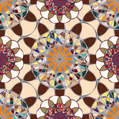  soyut çiçek geometrik Dikişsiz desen arka planı için