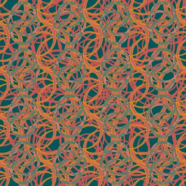 vektör çizim arka planı için daireler ile seamless modeli   