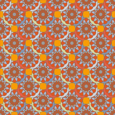  arka plan için çiçekli soyut geometrik seamless modeli