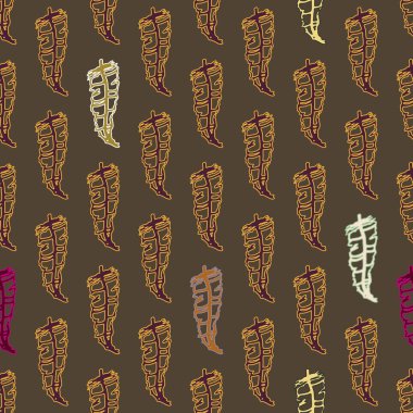 Memphis tarzı zemin ağaç yaprakları 