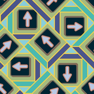 Kot düğmeleri Dikişsiz desen vektör çizim ile 