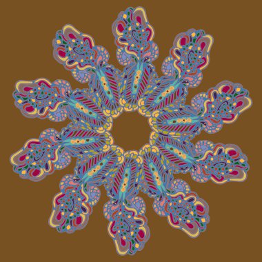 Stil zentangle yeni simetrik mandala doodle ile sanat esin kaynağı oldu. Duvar kağıdı, desen dolgularını, web sayfaları, yüzey dokuları için dekoratif nesne-ebilmek var olmak kullanılmış.