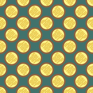 Dikişsiz desen, vektör çizim sattı