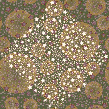 soyut geometrik renkli seamless modeli yıldız ile. Vektör çizim 