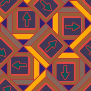 Kot düğmeleri Dikişsiz desen vektör çizim ile 