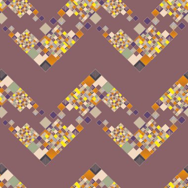 soyut grafik piksel, vektör çizim küpleri ve kareler