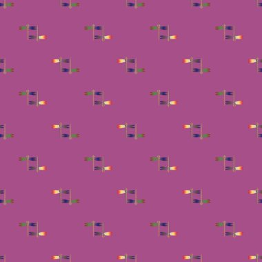 Yusufçuk seamless modeli. Vektör çizimler.