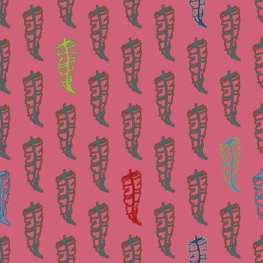 Memphis tarzı zemin ağaç yaprakları 