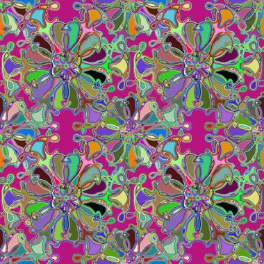 Soyut kaleydoskop renkli Dikişsiz desen arka planı için. 