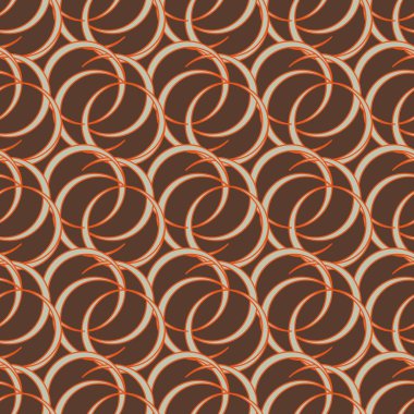 vektör çizim arka planı için daireler ile seamless modeli   