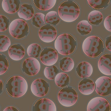 bitcoins parlak parlak pahalı sikkeleri ile Seamless modeli 