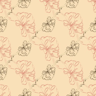 Renkli Yay ve kurdeleler sorunsuz desenli arka.